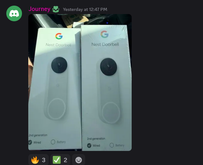 Receipt from Journey