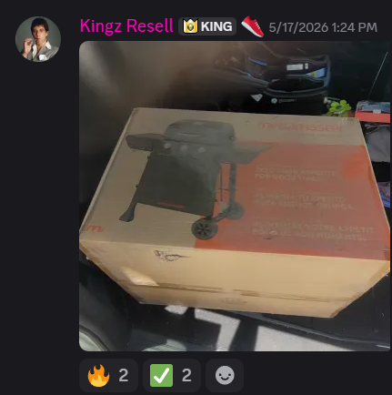 Receipt from Kingz Resell